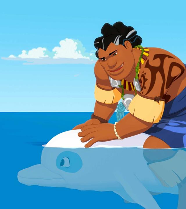 Papa Tuanaku sitzt nervös auf Zoom und versucht so, schwimmen zu lernen.