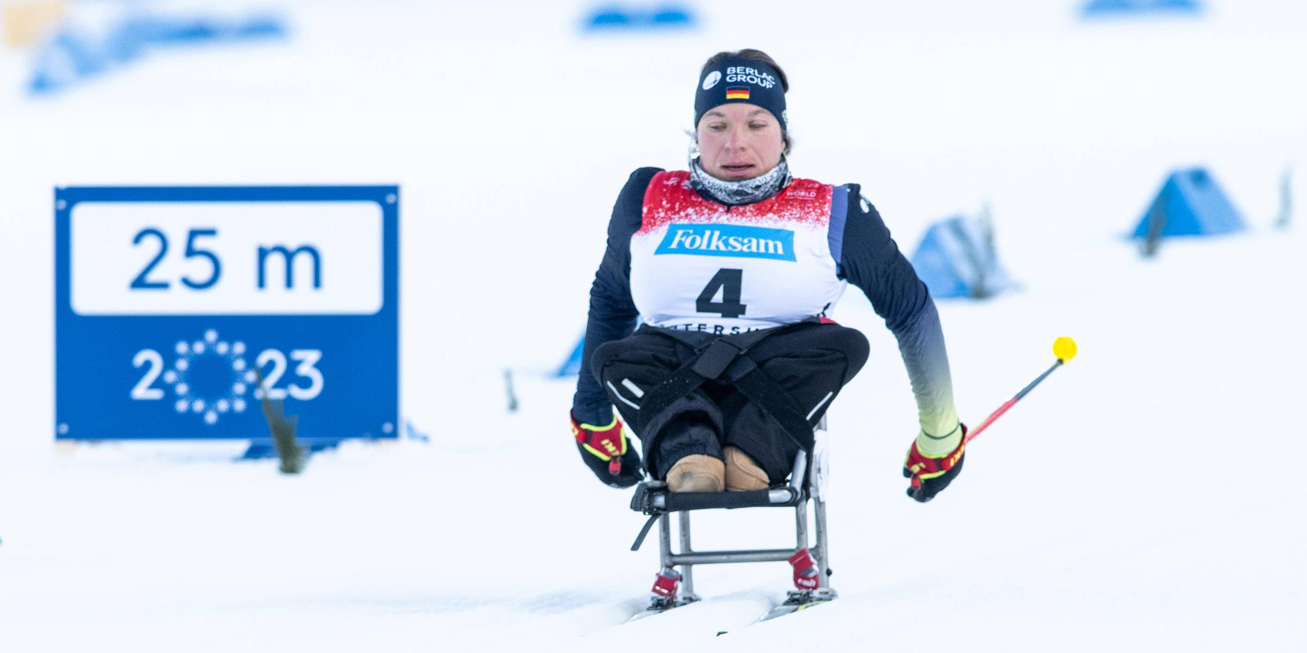 Langdistanz klassisch (18km) Anja Wicker gewinnt Silber. 