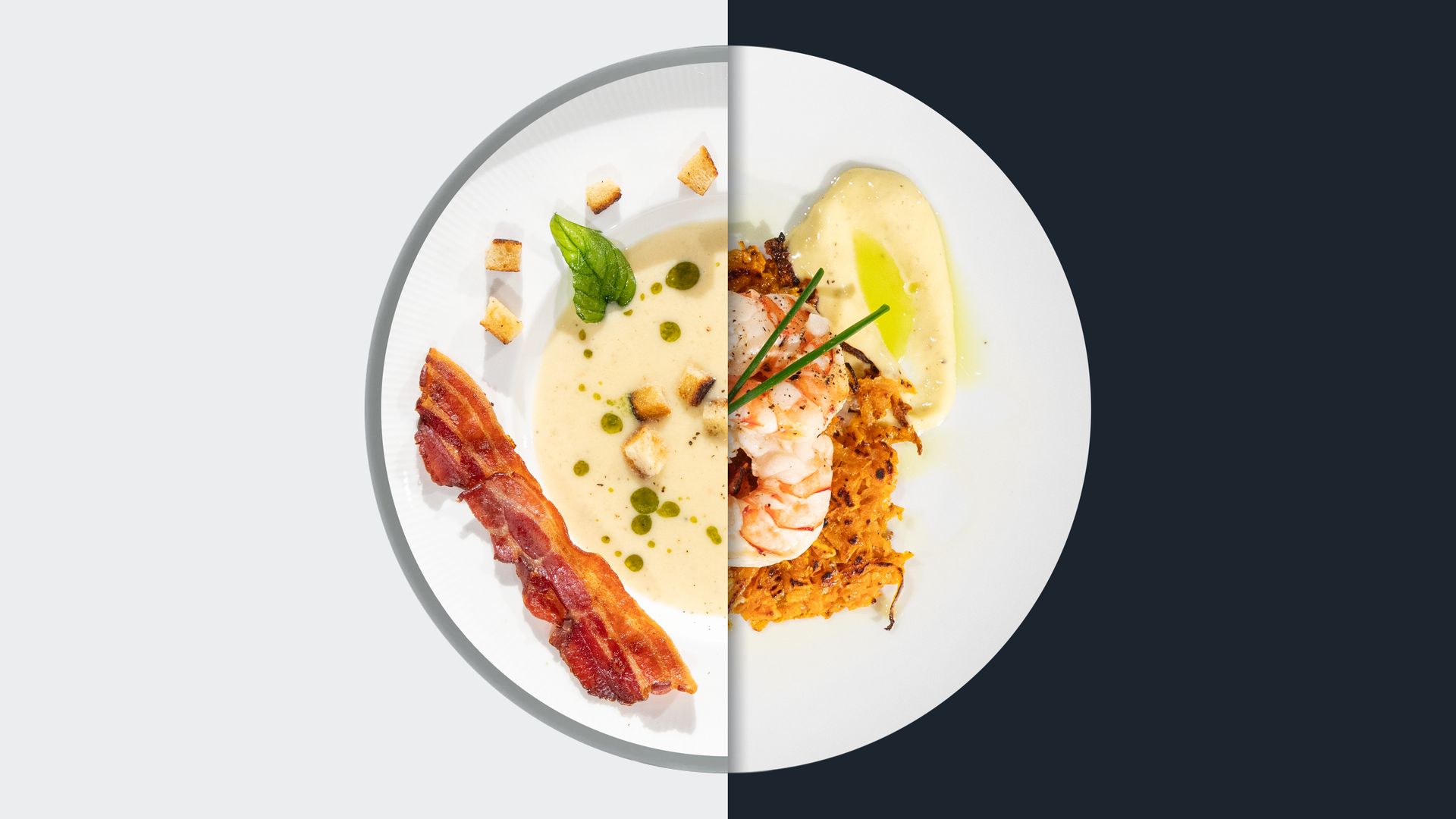 Parmesansuppe vs. Süßkartoffel-Rösti