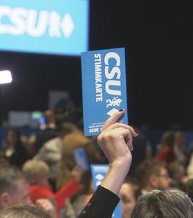 Parteitag CSU Abstimmung