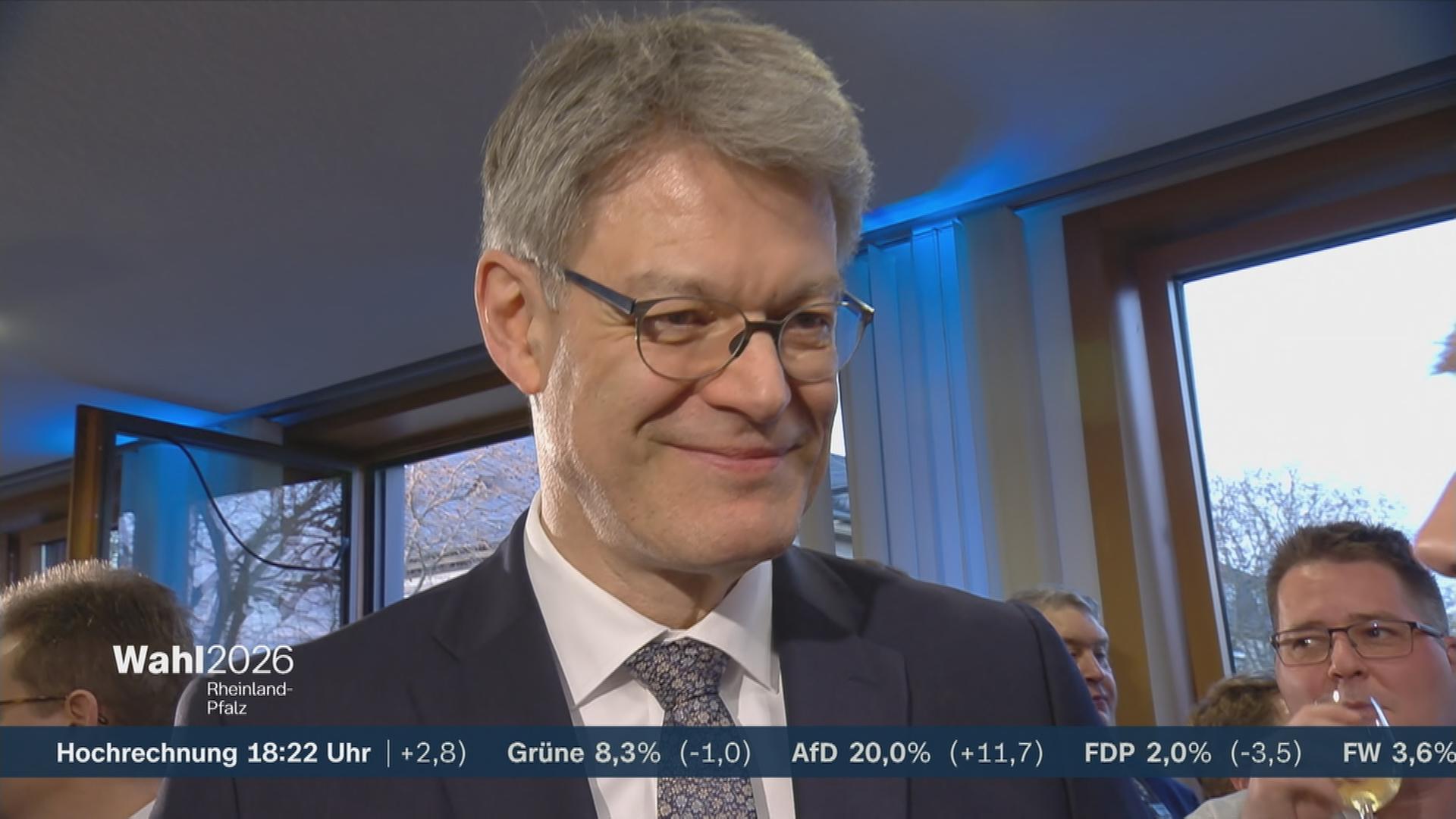 Patrick Schnieder mit einer Reaktion zur Landtagswahl in Rheinland-Pfalz.