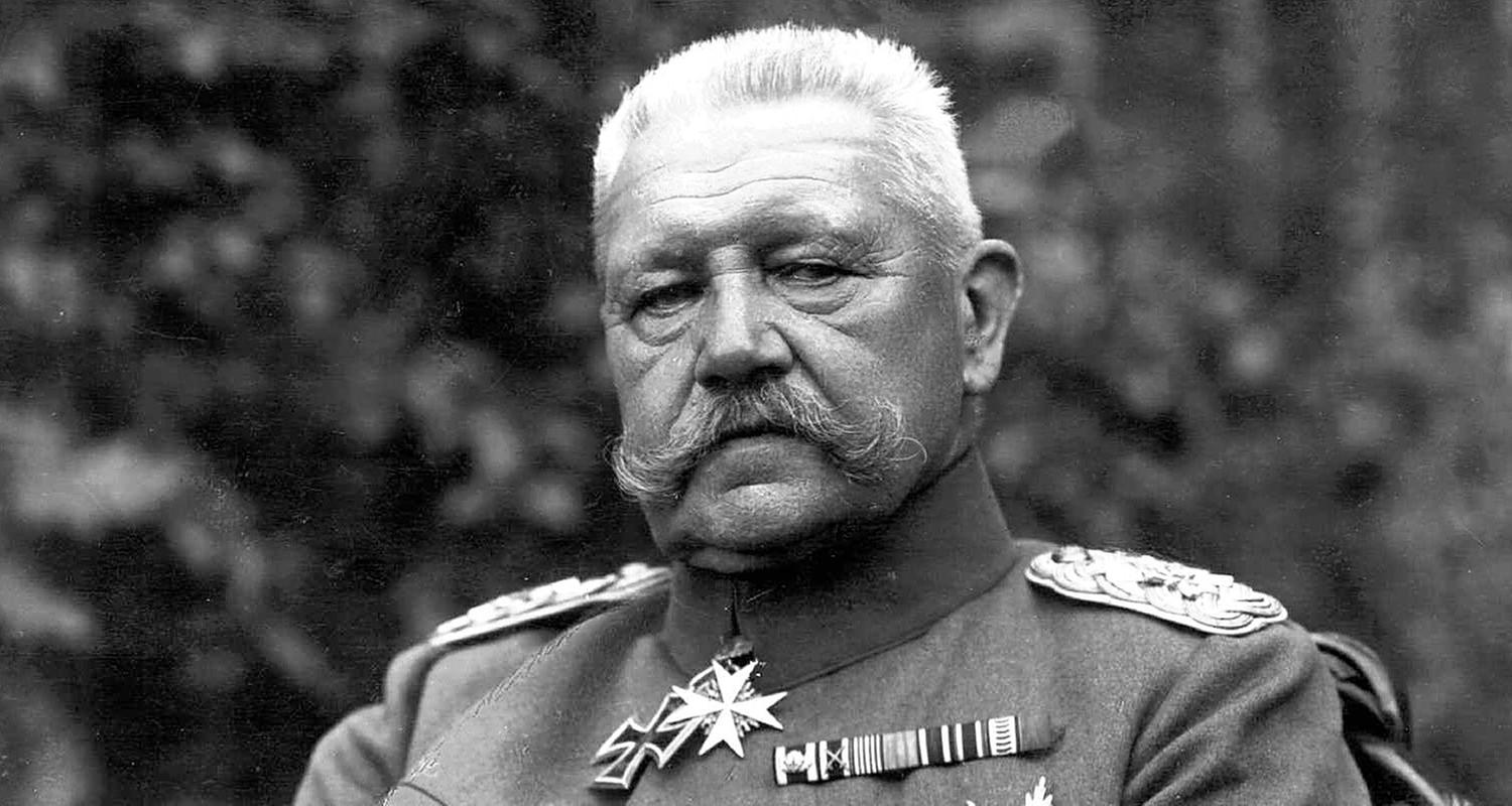Archiv: Paul von Hindenburg, aufgenommen am 01.01.1922 