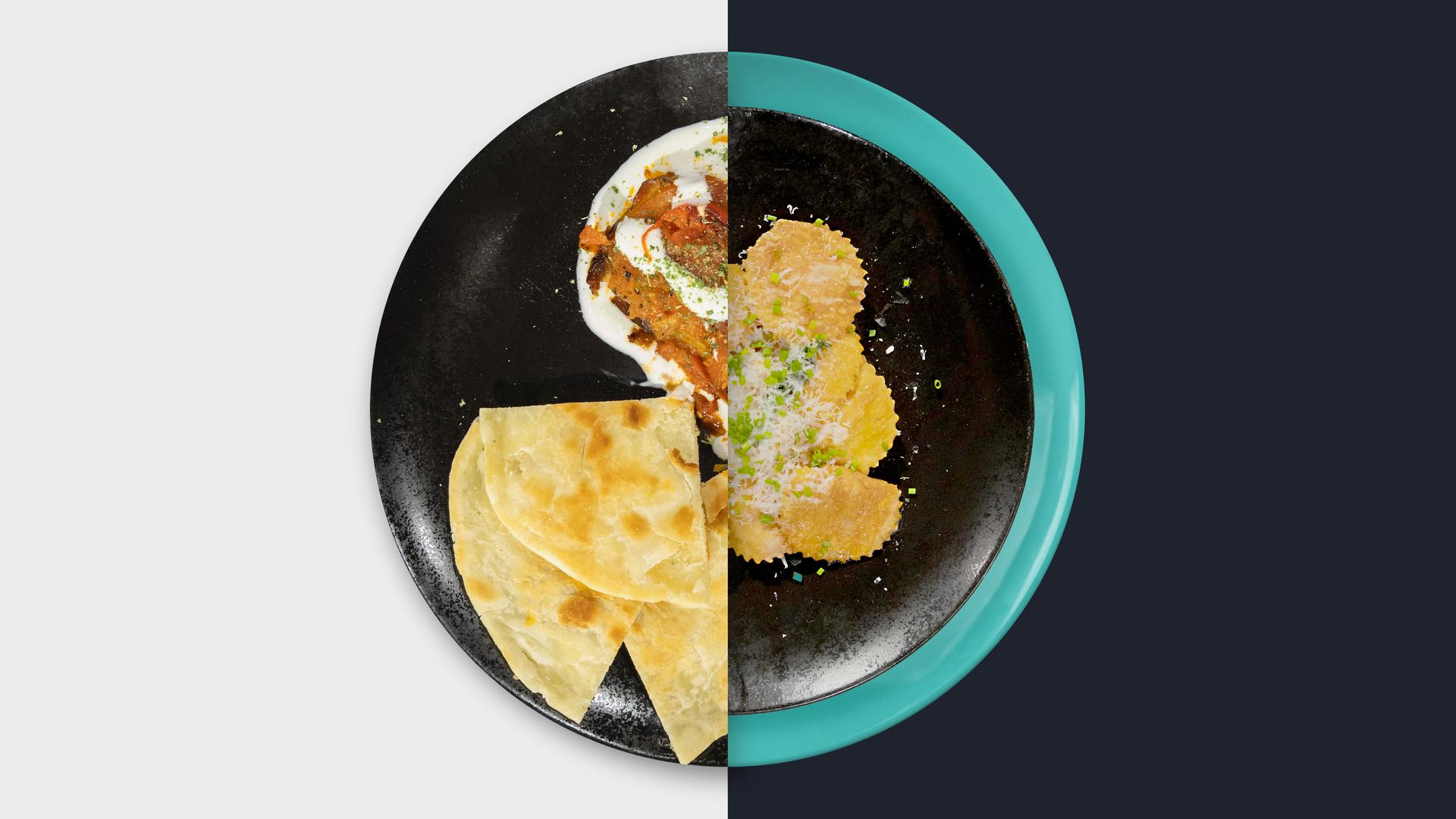 Pfannenbrot vs. Rote Ravioli