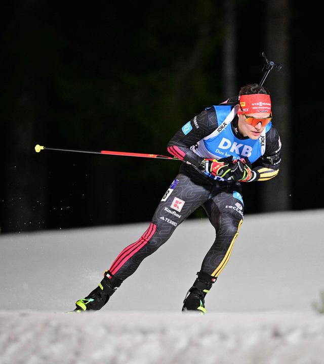 Biathlet Philipp Horn (Deutschland) in Aktion.