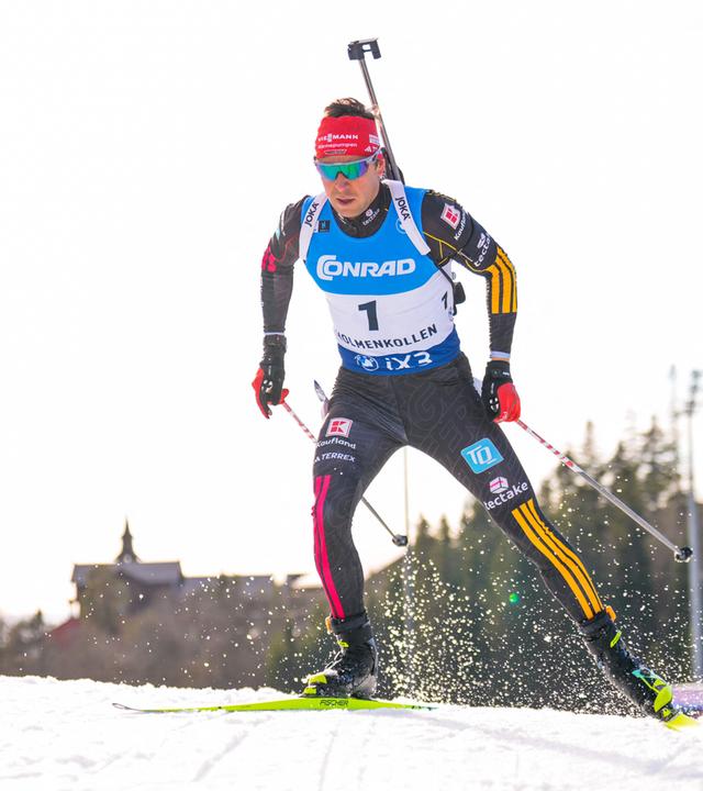 Philipp Nawrath (Deutschland) in Aktion. 