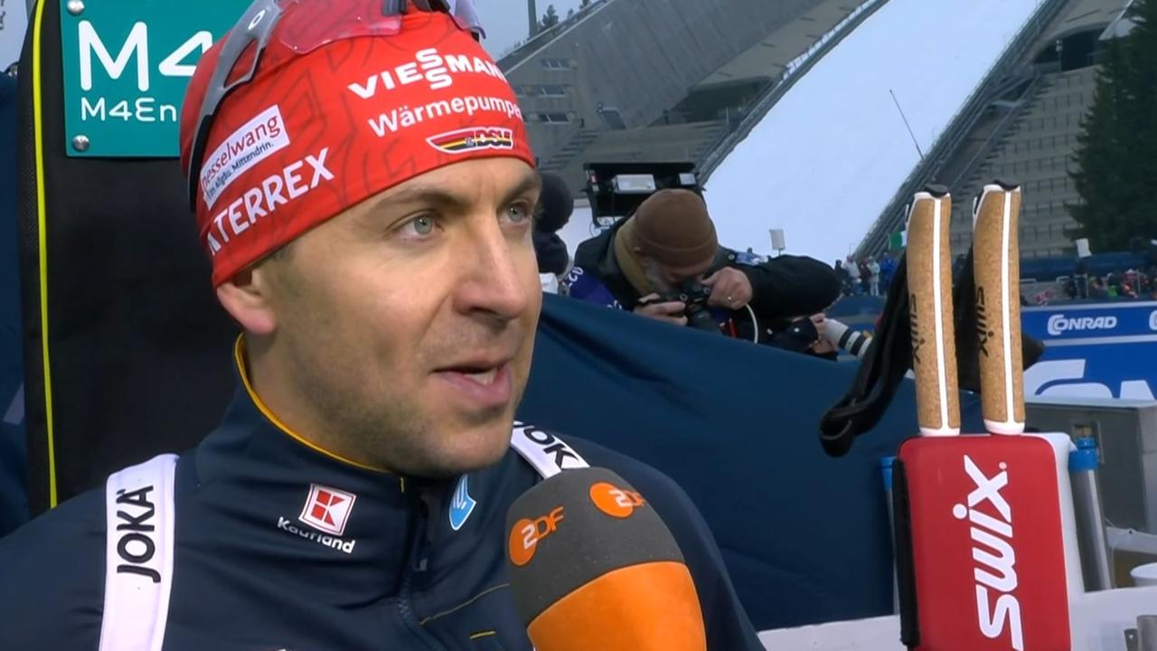 Biathlet Philipp Nawrath im ZDF-Interview nach Platz zwei im Massenstar von Oslo