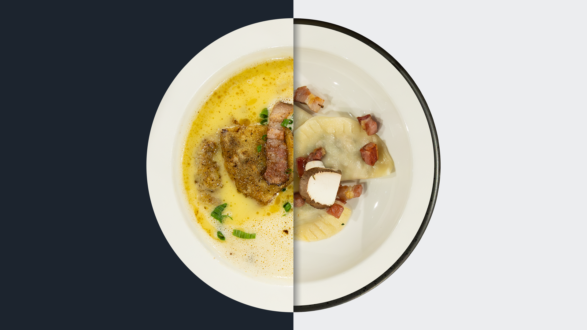 Pierogi mit Speck-Crunch