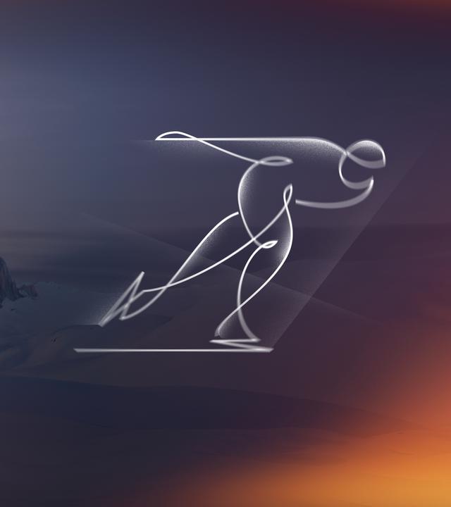 Piktogramm: Eisschnelllauf