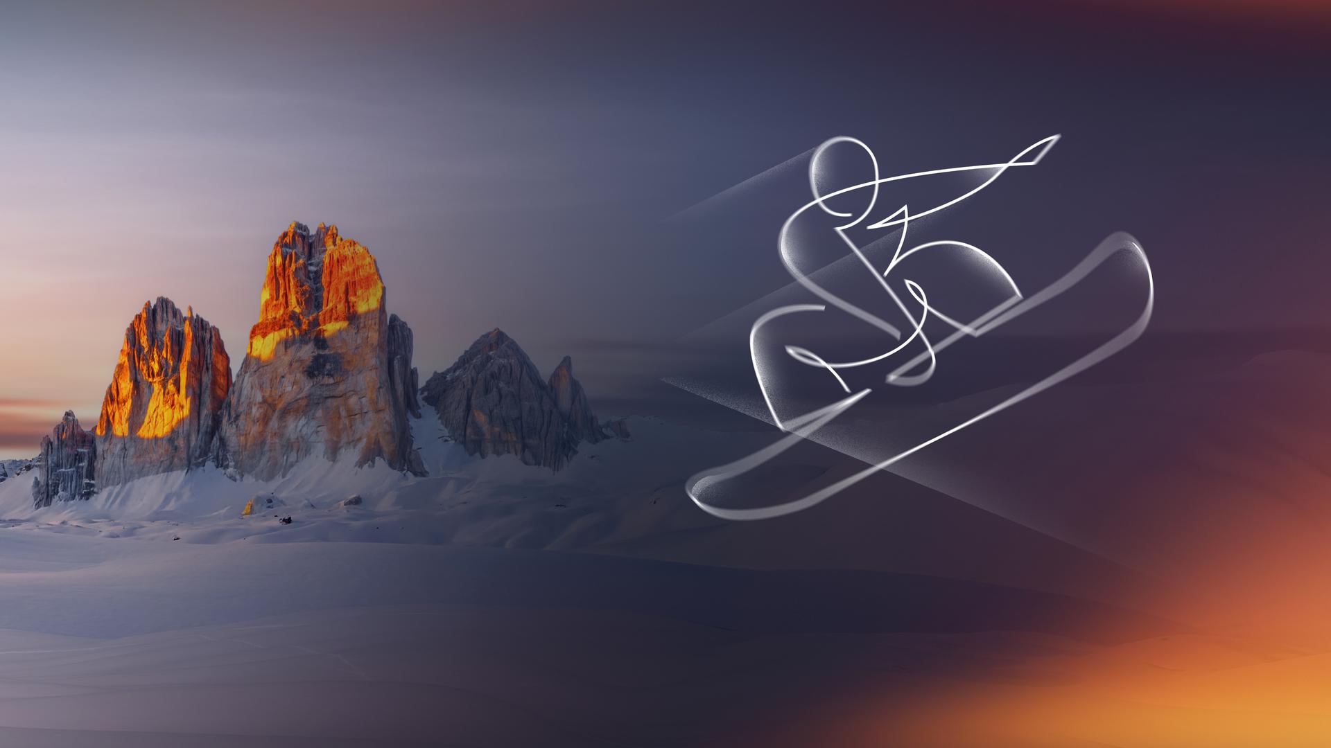 Piktogramm: Snowboard