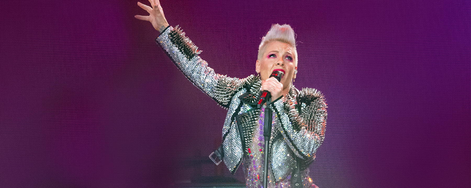 Popstar Pink bei ihrem Konzert