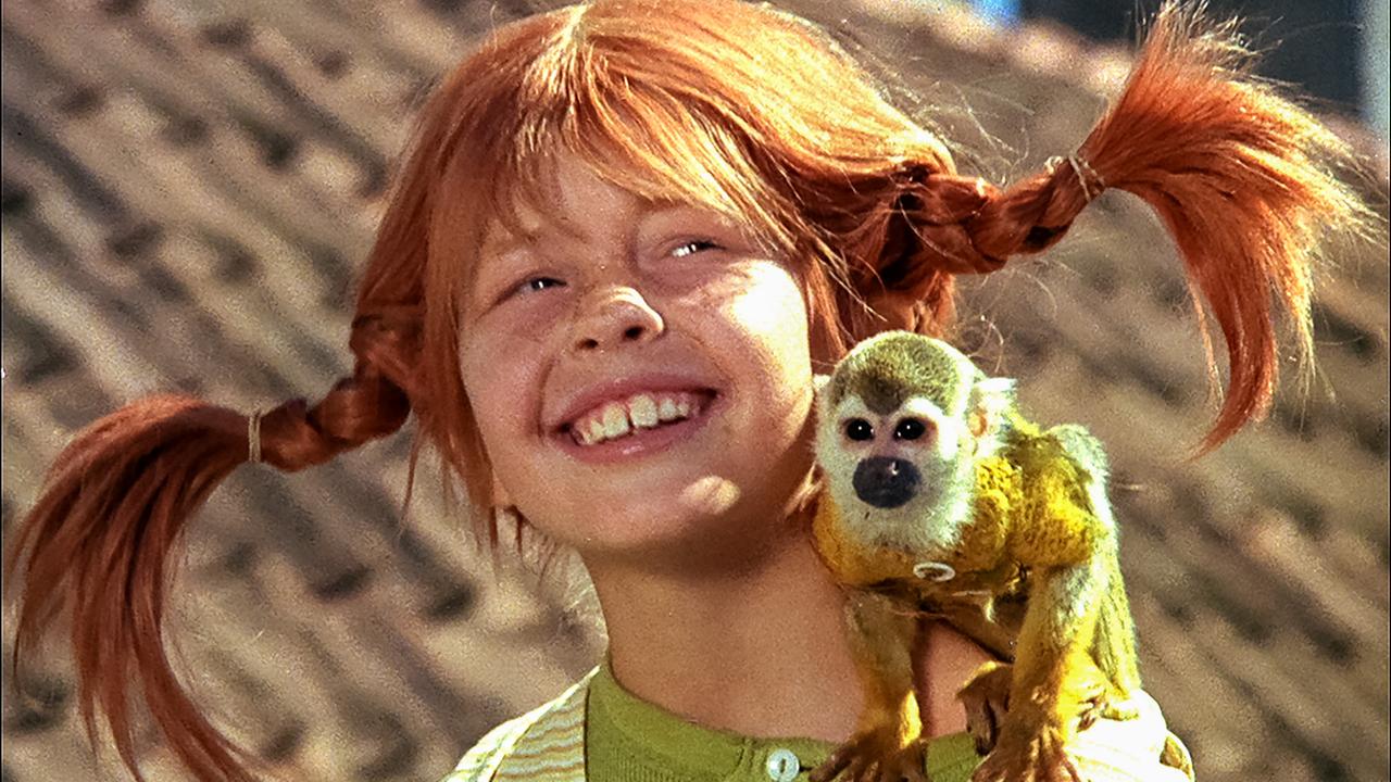 "Pippi Langstrumpf - Pippi zieht in die Villa Kunterbunt": Pippi (Inger Nilsson) hat ihr Äffchen "Herr Nilsson" auf der Schulter.