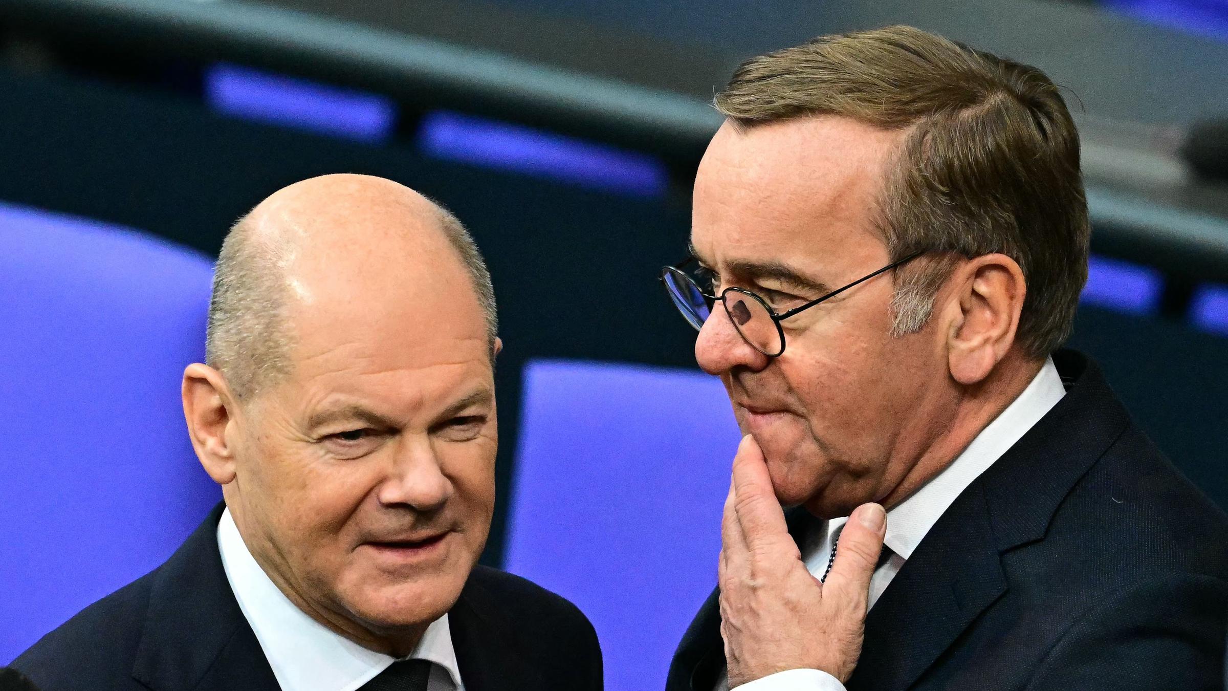 Olaf Scholz und Boris Pistorius von der SPD