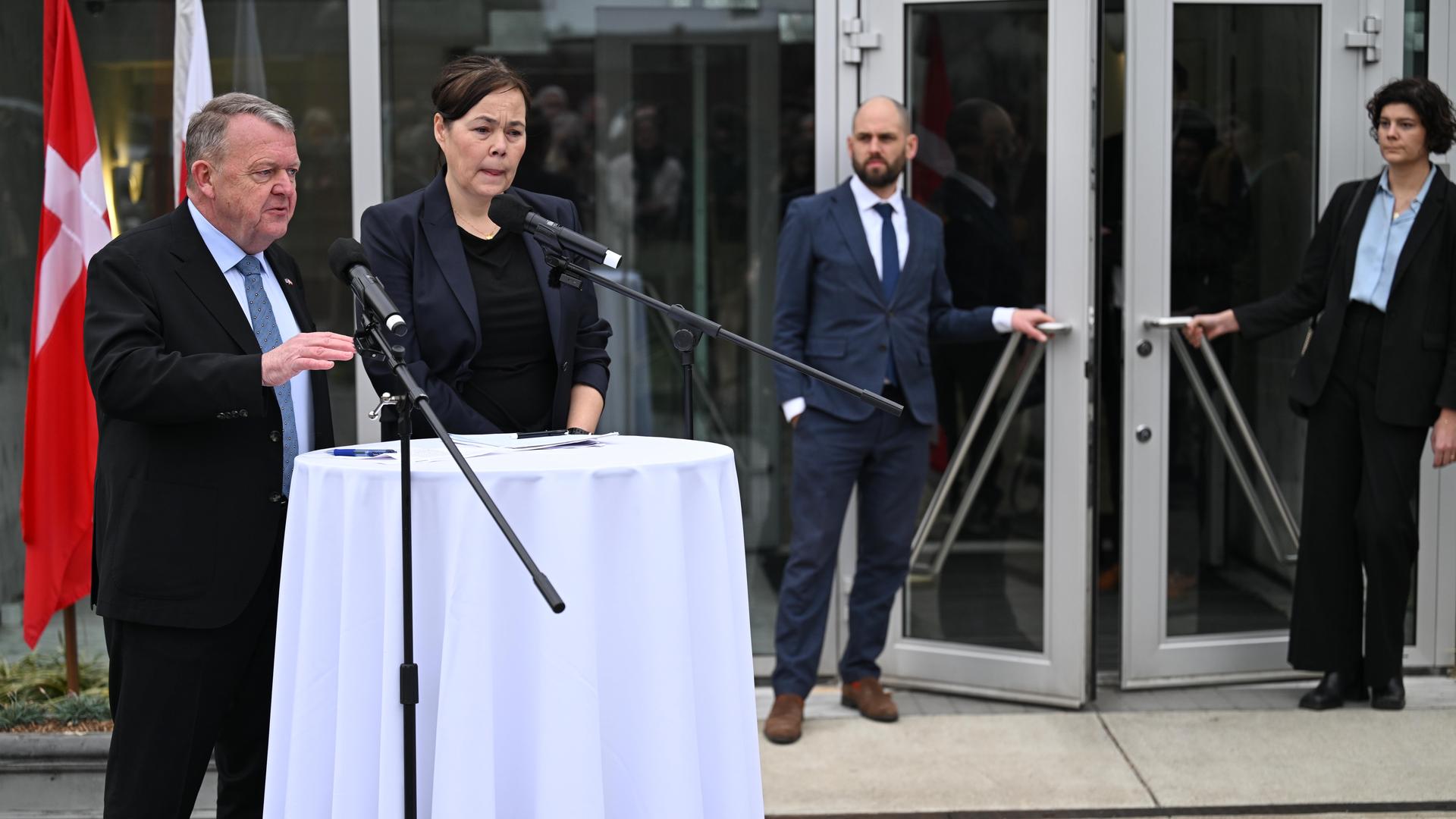 Dänemarks und Grönlands Außenminister