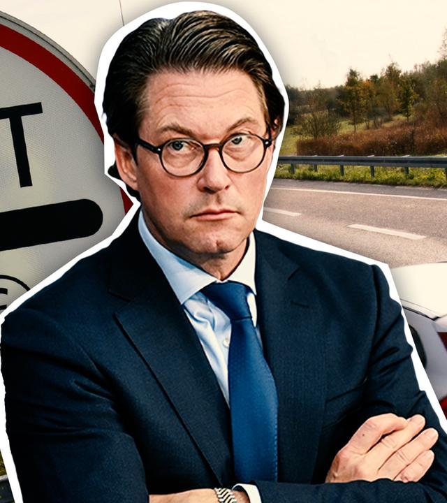 Ex-Verkehrsminister Andreas Scheuer (CSU) mit verschränkten Armen und ernster Miene 