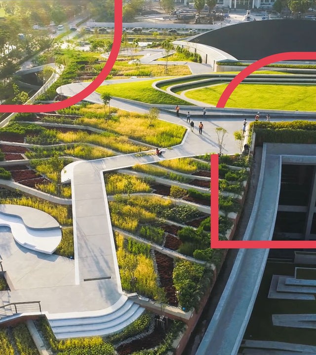 In Bangkok plant die Landschaftsarchitektin Kotchakorn Voraakhom grüne Versickerungsflächen als Schutz vor Überflutungen. Gleichzeitig dienen sie den Menschen als Freizeit- und Reisanbaufläche. Eine echte Win-Win-Win-Idee!