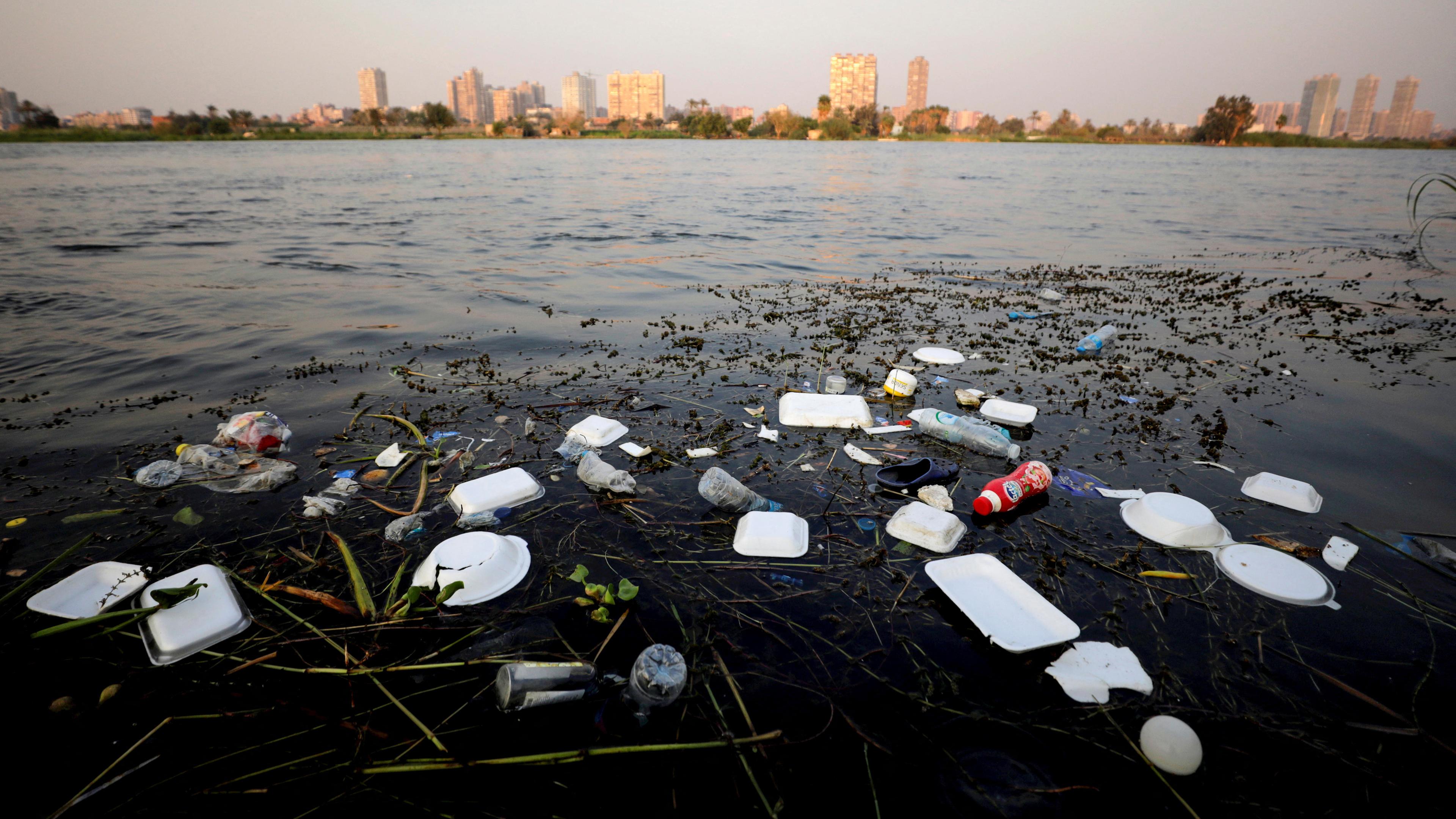Plastikmüll im Nil 