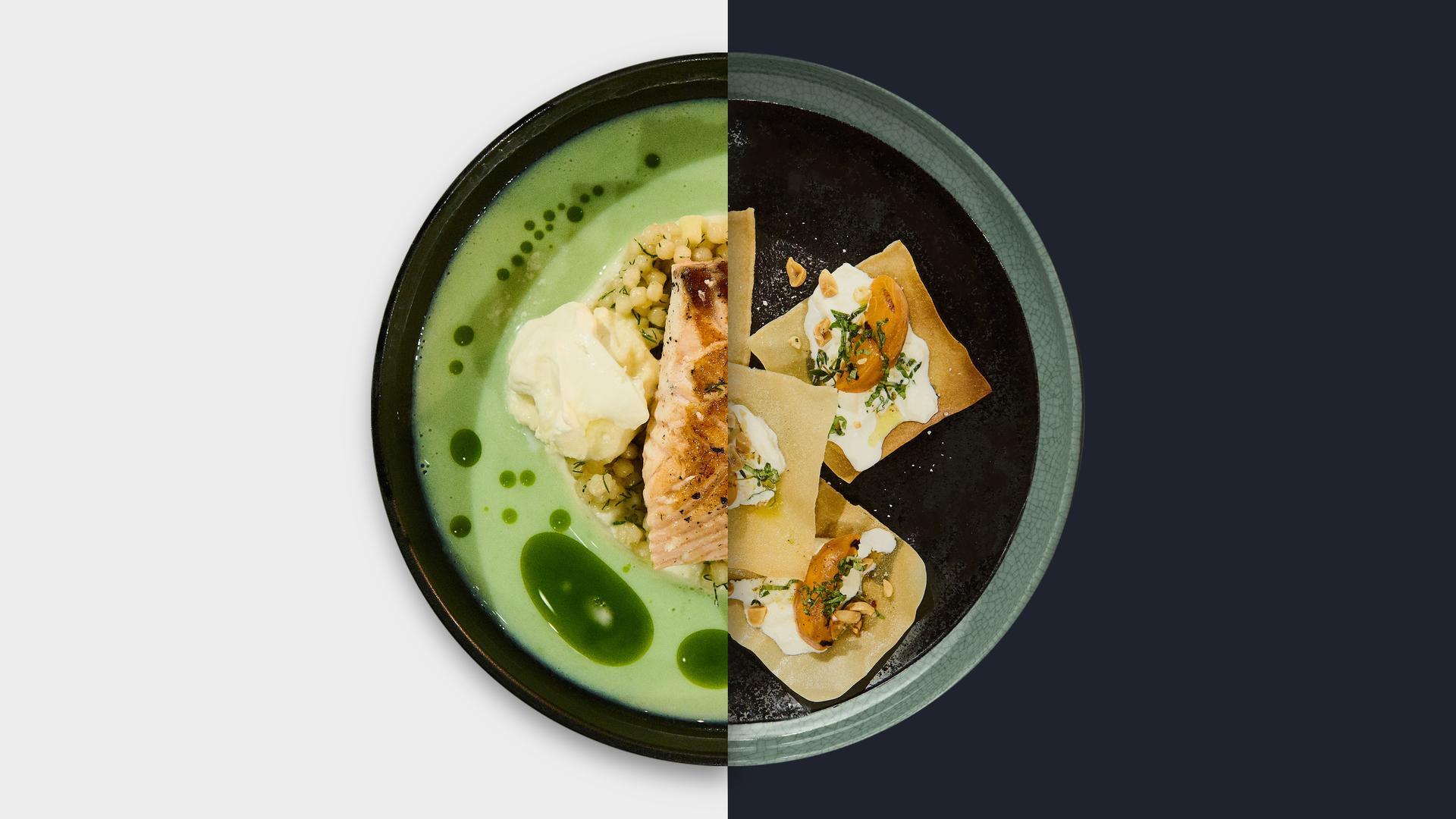 Pochierter Lachs 