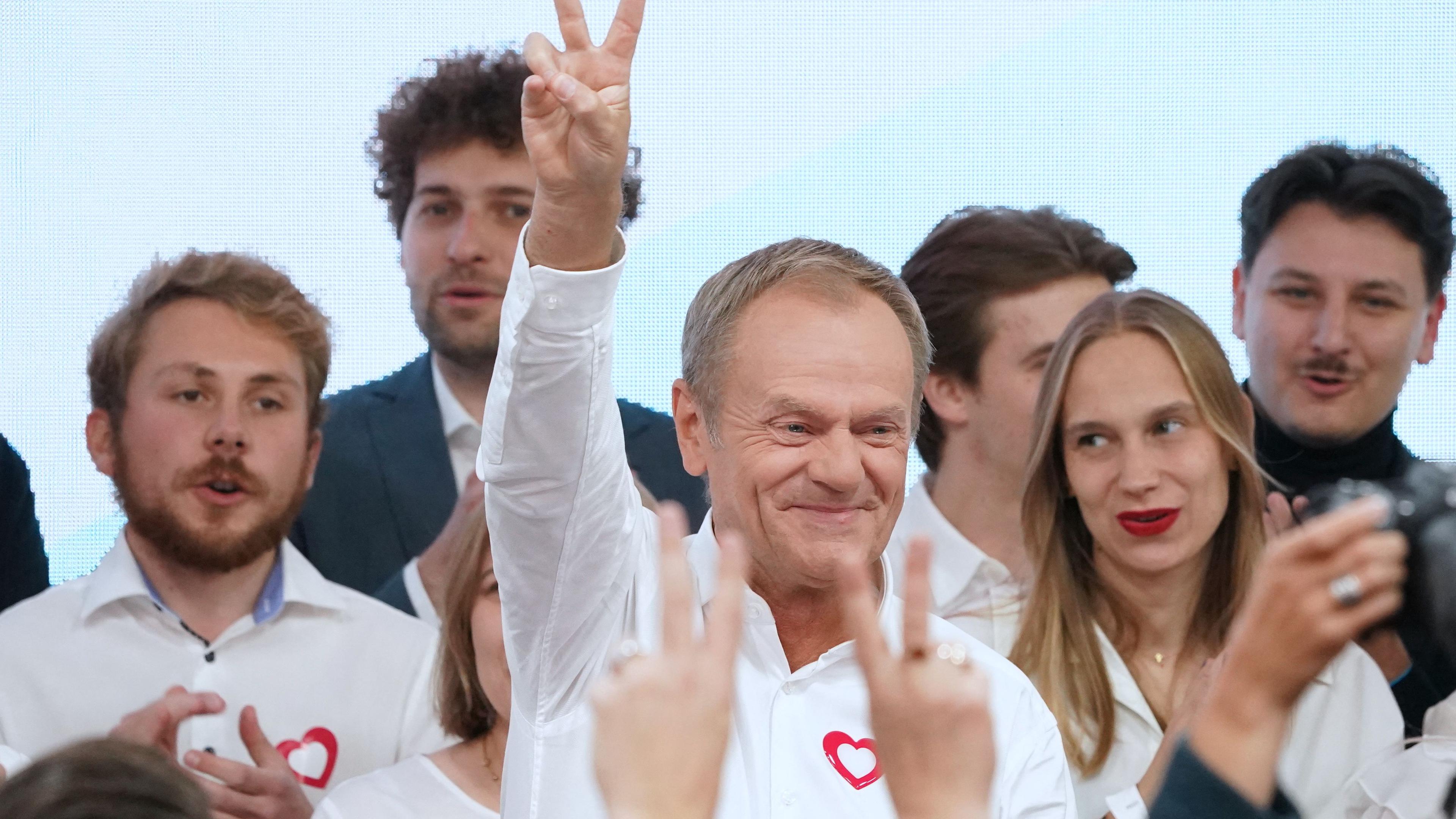 Donald Tusk jubelt nach der Polen-Wahl