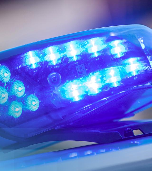Nahaufnahme eines Polizei-Blaulichts.