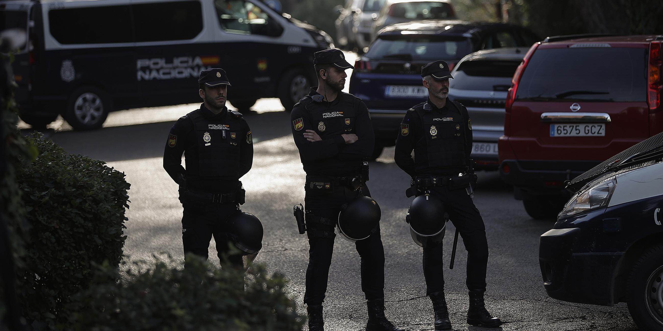 Polizisten in Madrid