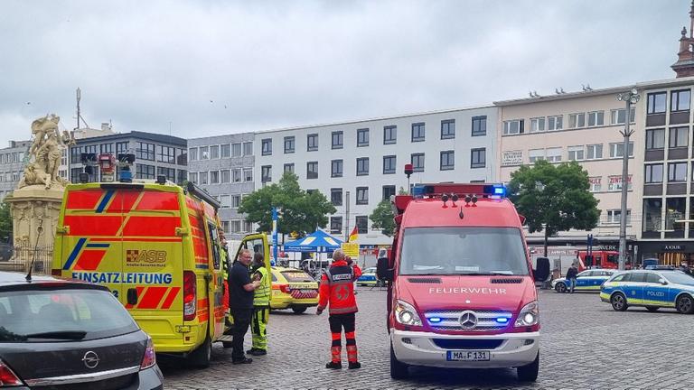 Mannheim: Verletzte bei Messerangriff auf Marktplatz
