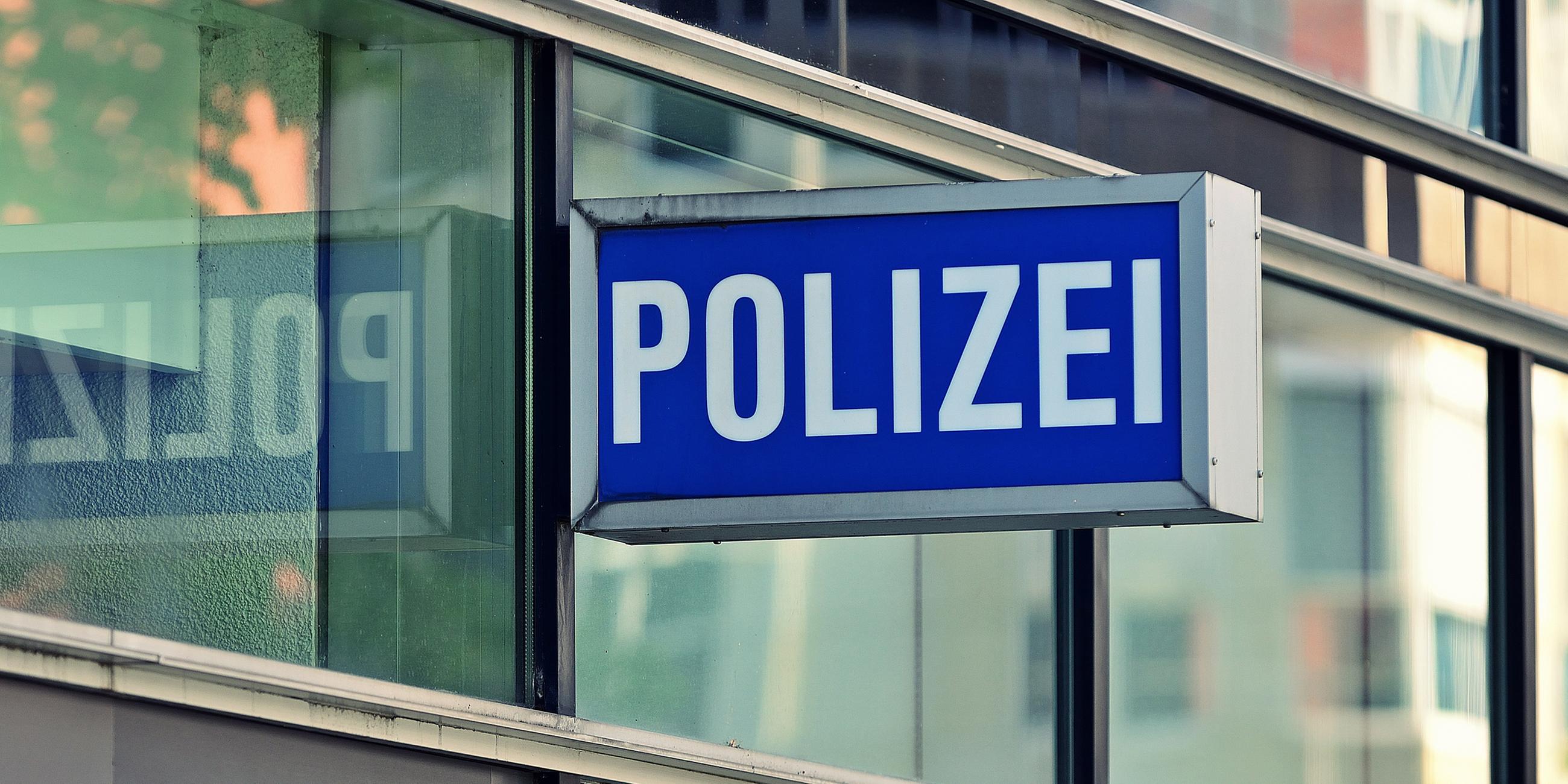 Polizeiwache in Frankfurt