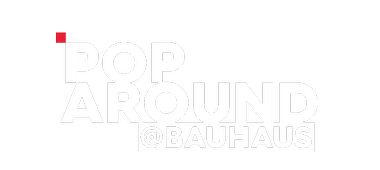 Pop around Bauhaus logo original mittig