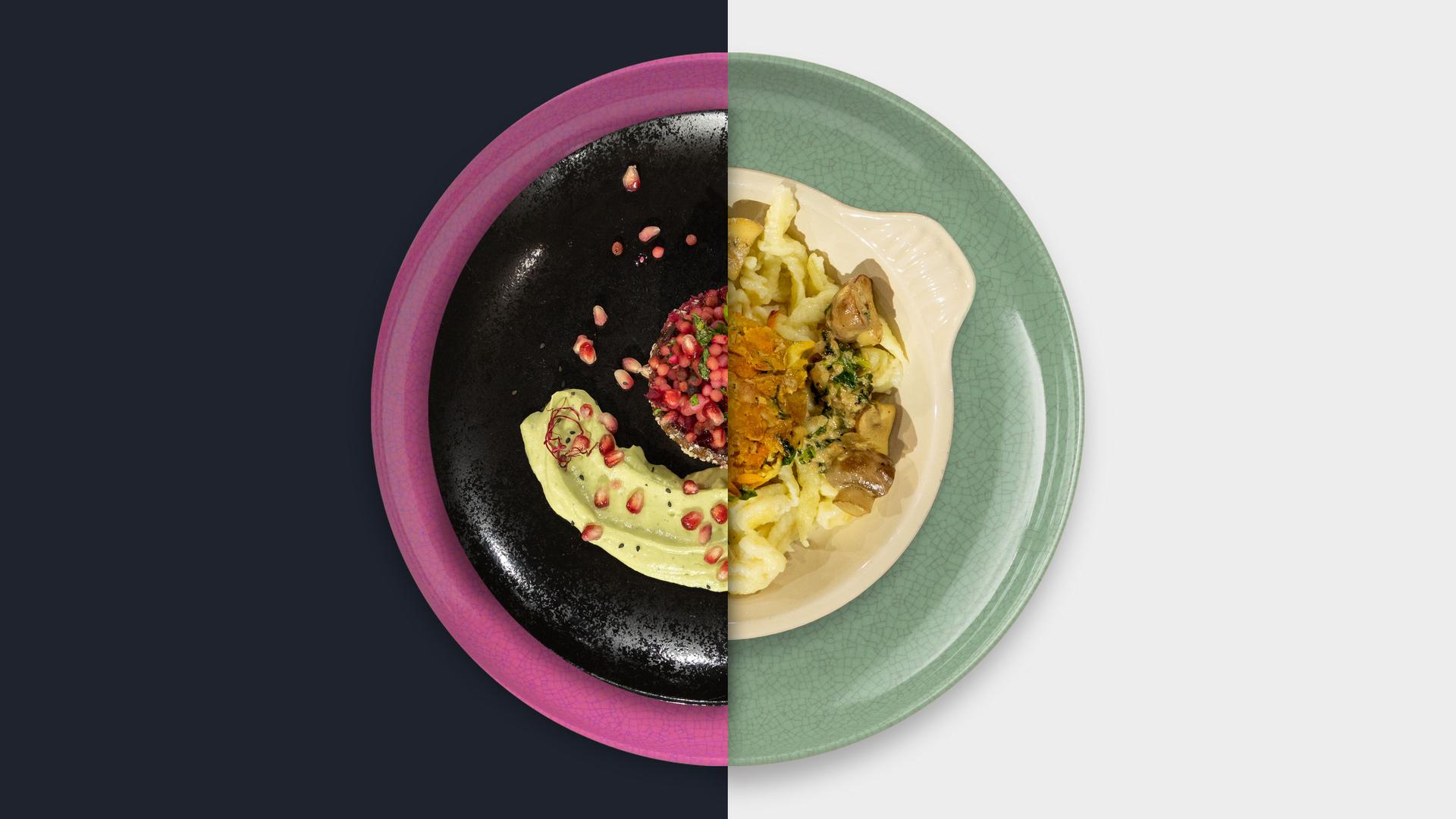 Portobello vs. Tofu-Frikadellen