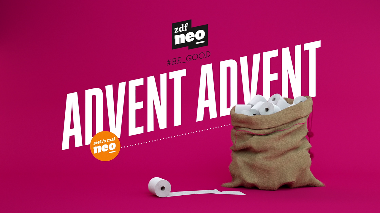 Spot "Toilettenpapier" aus der Serie ZDFneo Weihnachts- und Silvester-Idents 2020