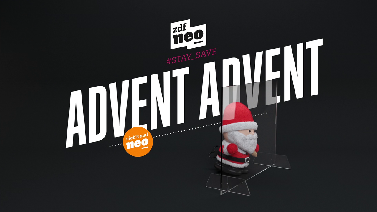 Spot "Weihnachtsmann" aus der Serie ZDFneo Weihnachts- und Silvester-Idents 2020