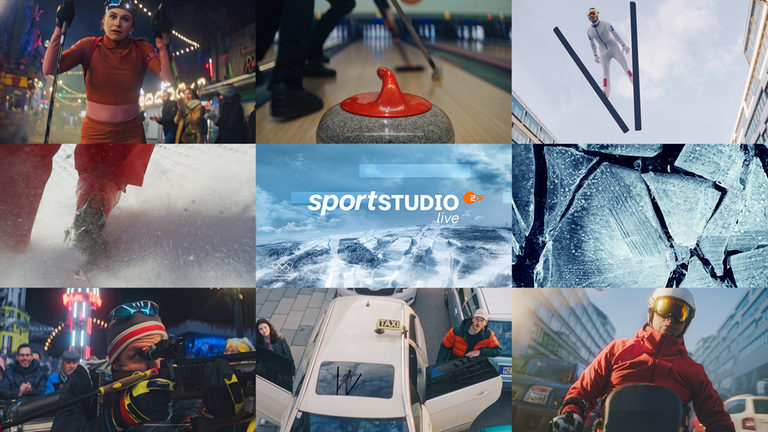 Screenshot Marketing-Kampagne "Olympia 2022 - ZDF Sportstudio live"