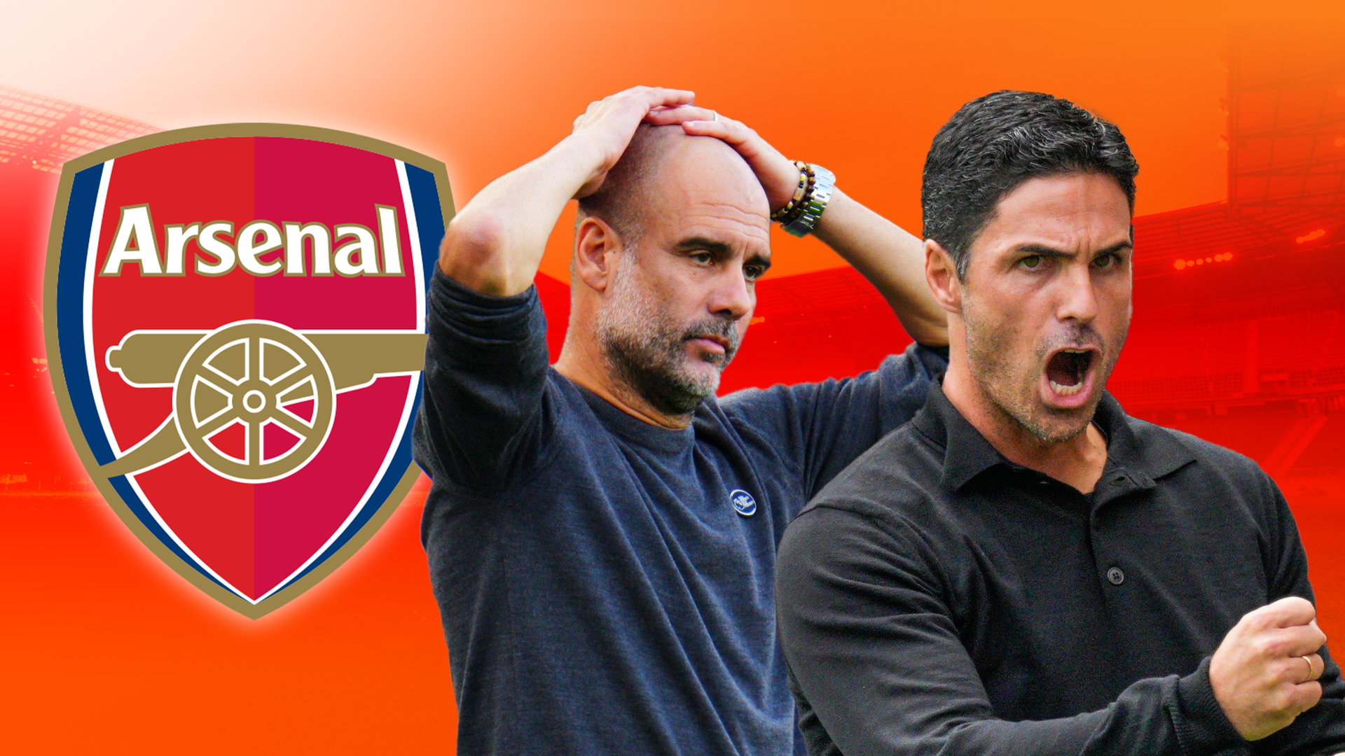 Premier-League-Trainer-Duell zwischen Arteta und Guardiola.