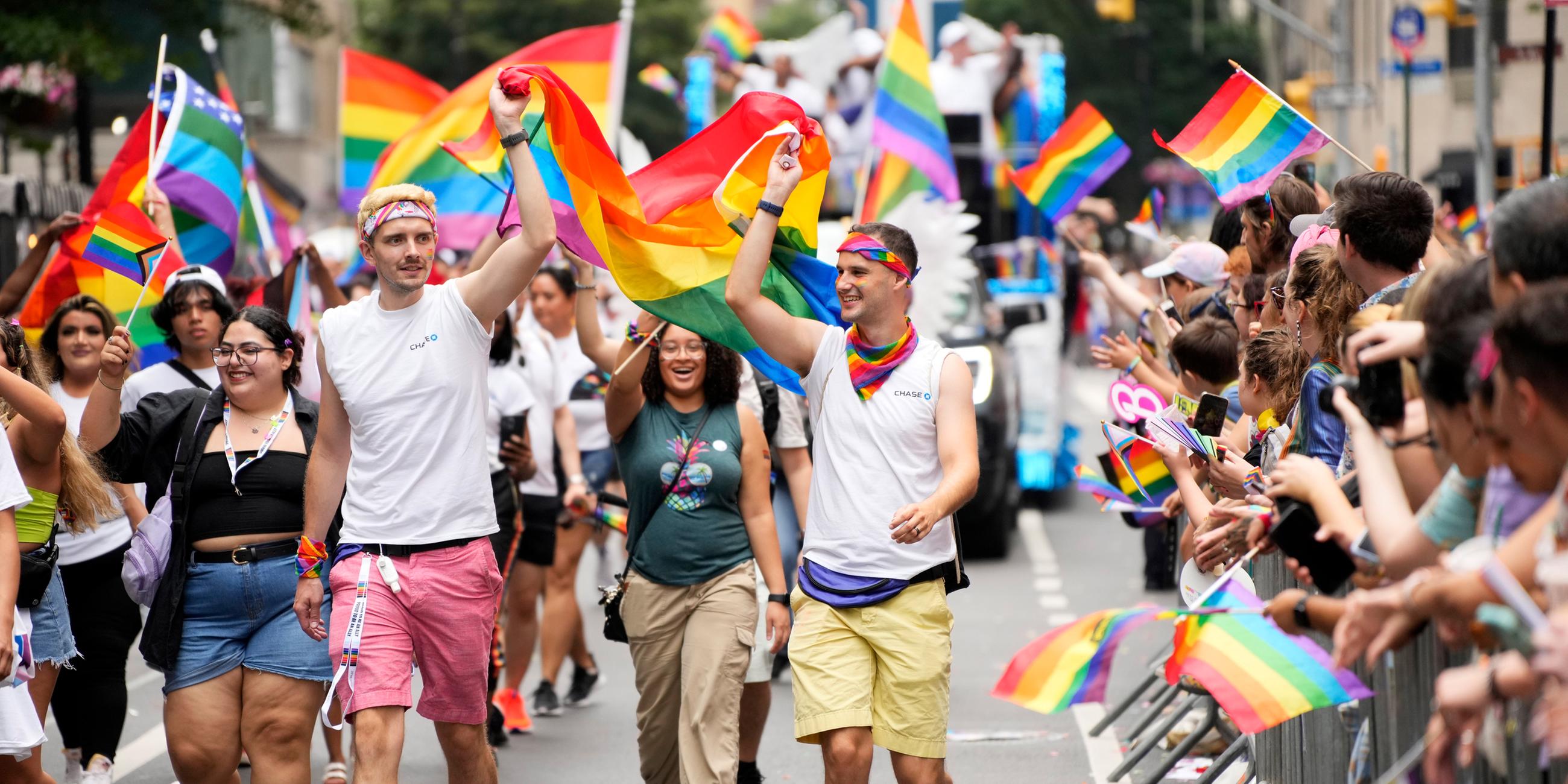 Teilnehmer der Pride-Parade in New York 