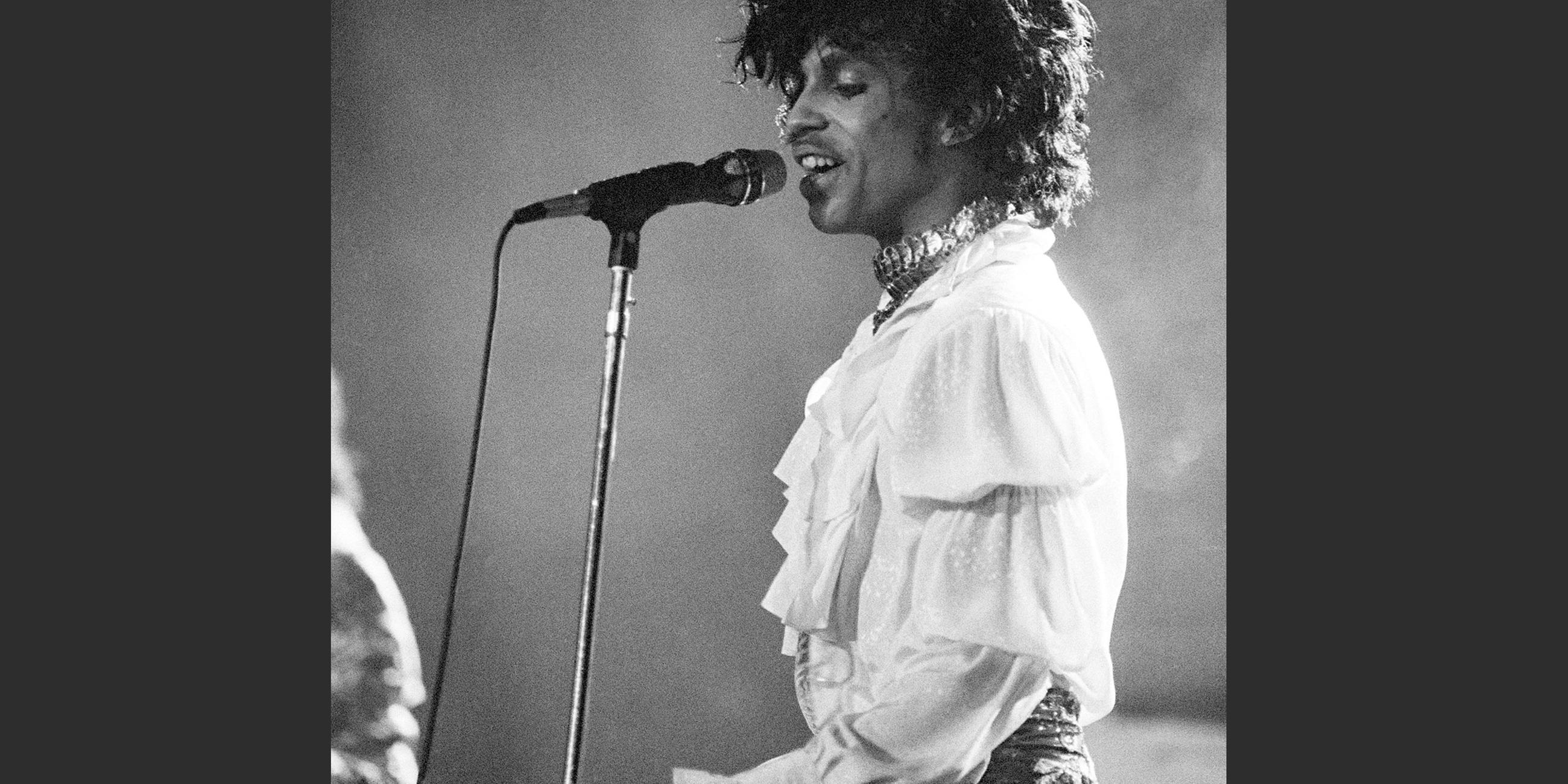 Der 2016 verstorbene Musiker Prince bei einem Konzert 