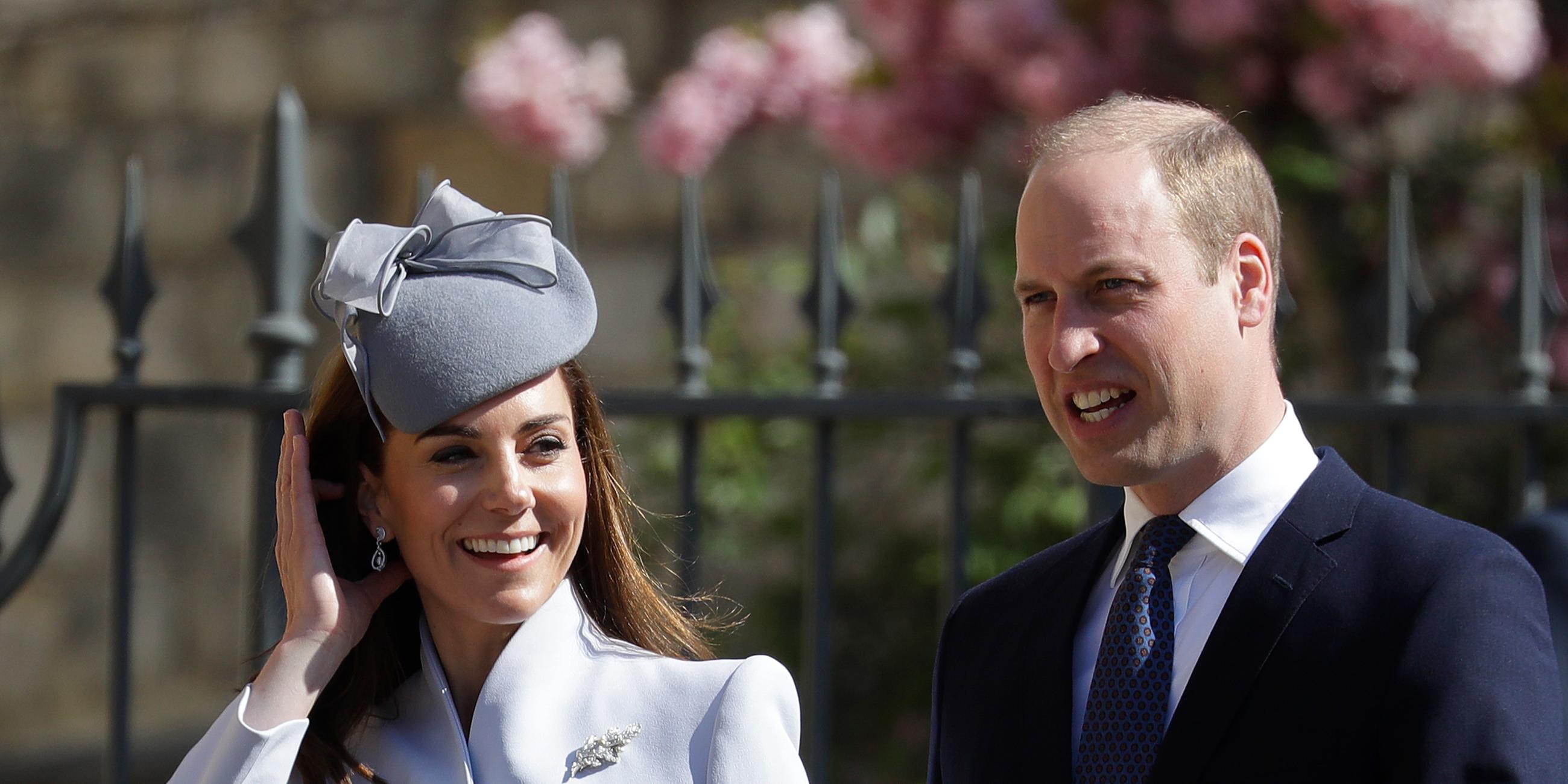 Zweiter in der Thronfolge: Prinz William mit seiner Frau Kate