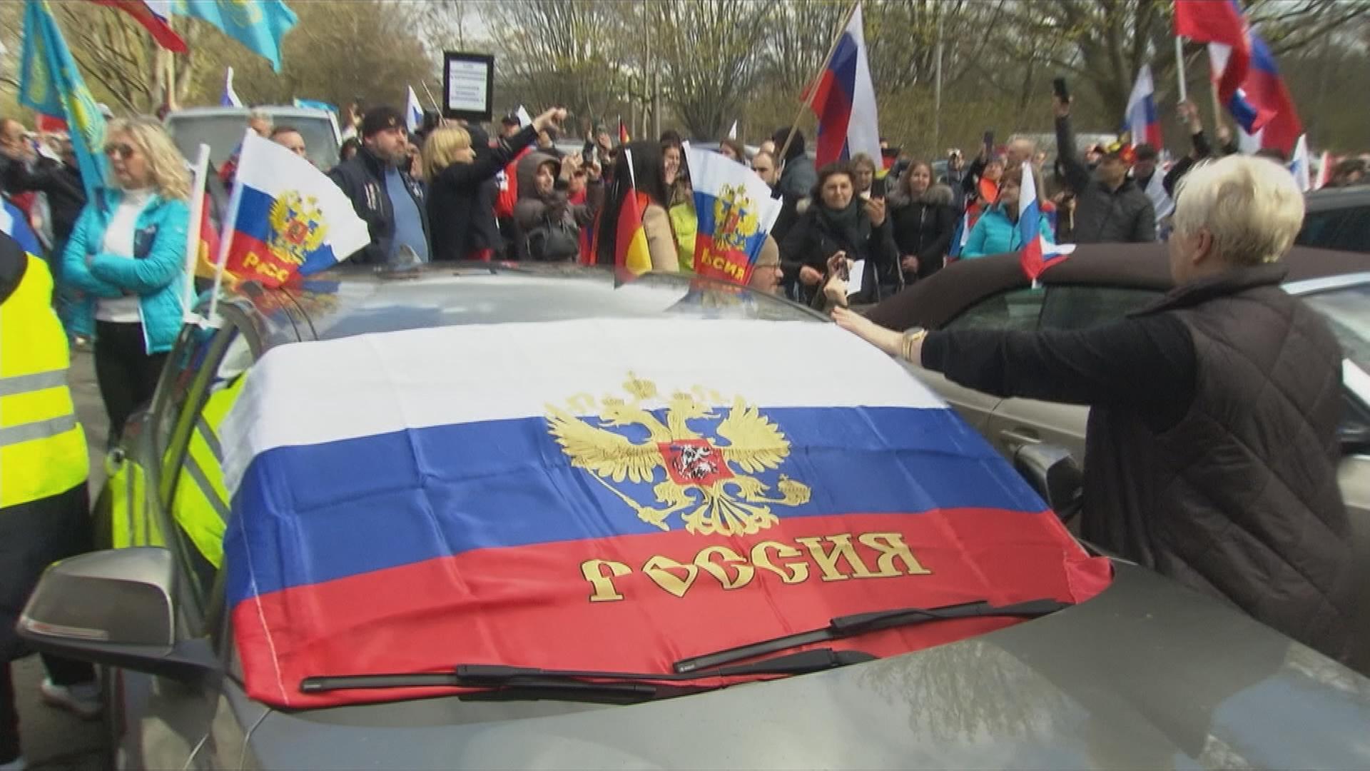 Prorussische Demo in Hannover