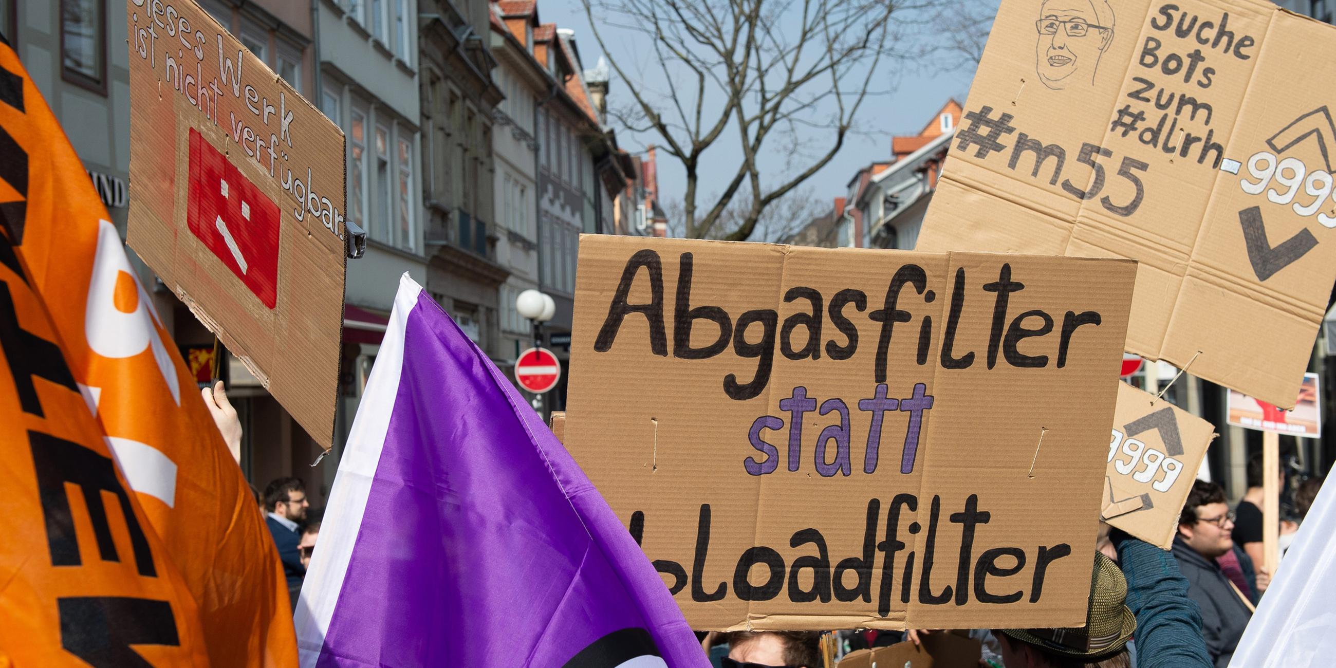 Proteste gegen das neue Urheberrecht am 23.03.2019 in Göttingen
