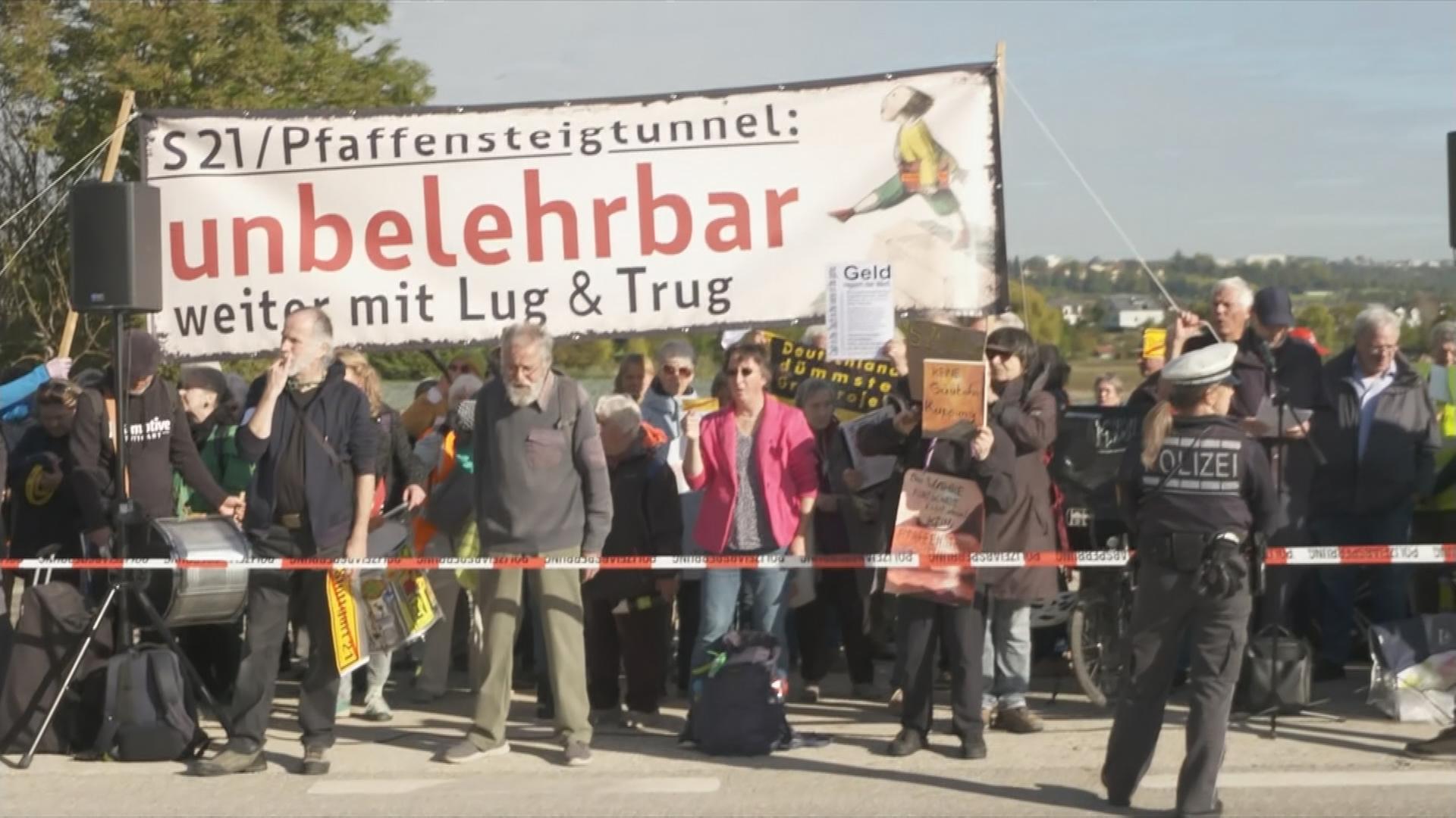 Protest gegen Pfaffensteigtunnel