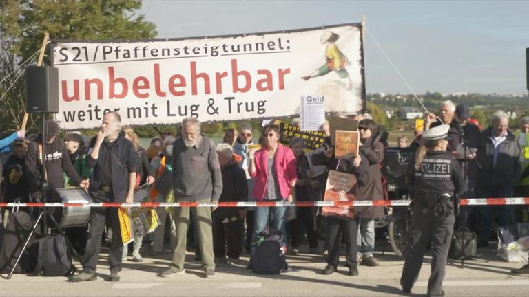 Protest gegen Pfaffensteigtunnel