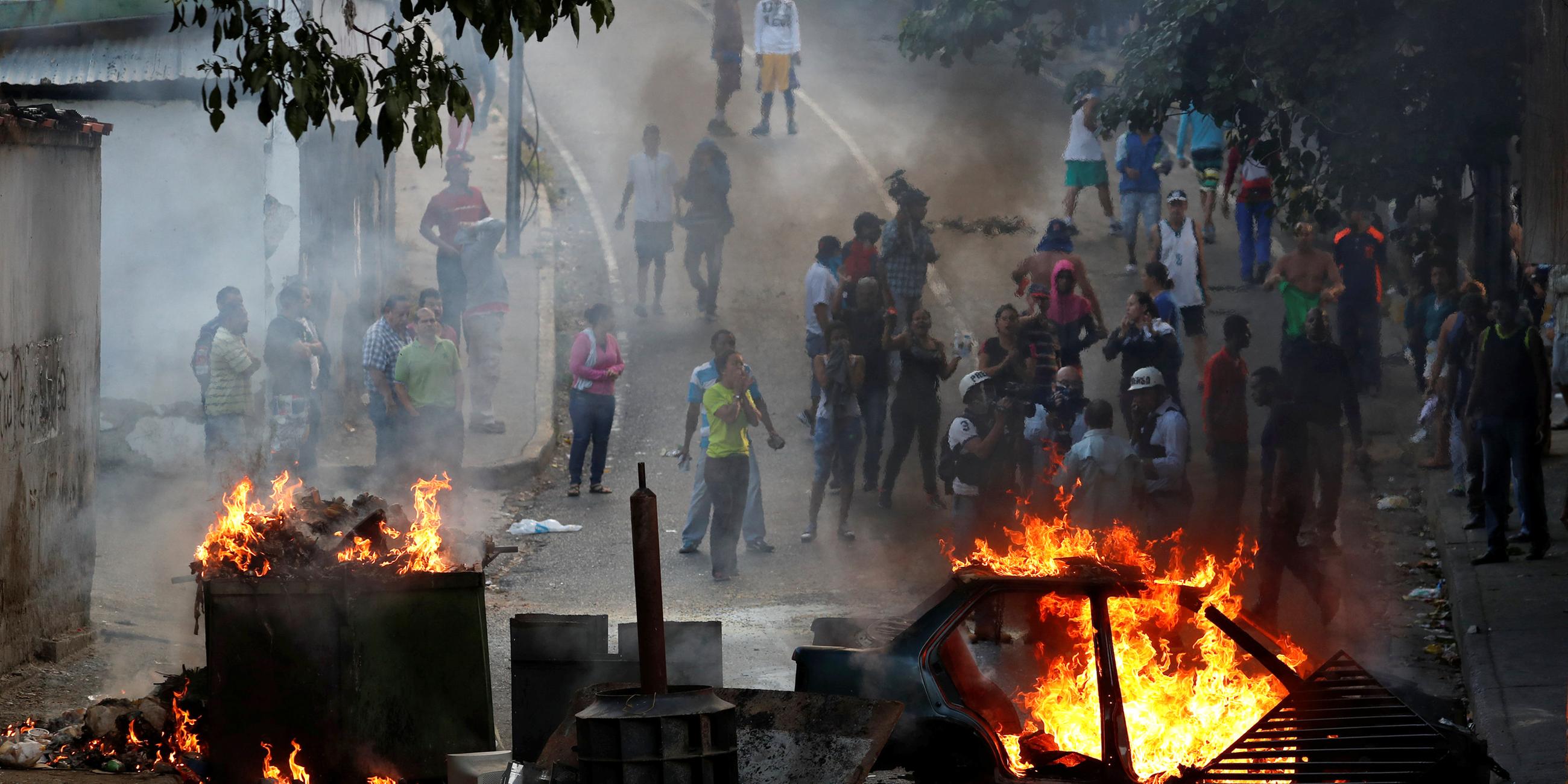 Proteste in Caracas, Venezuela