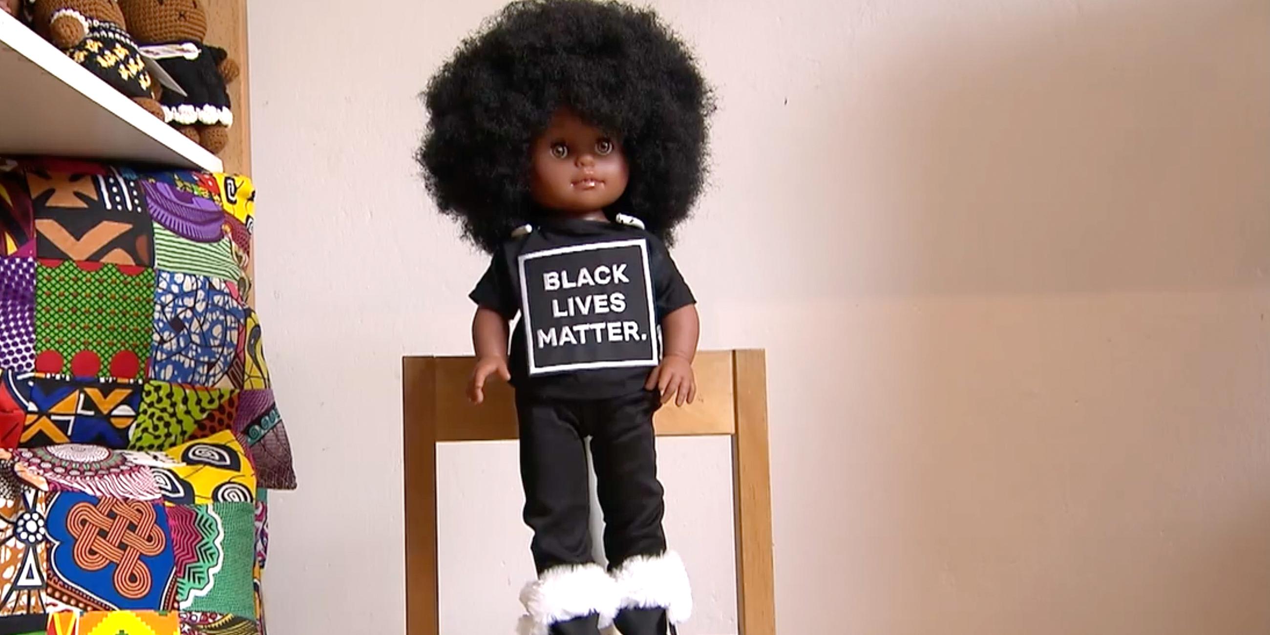 Puppe "black lives matter"