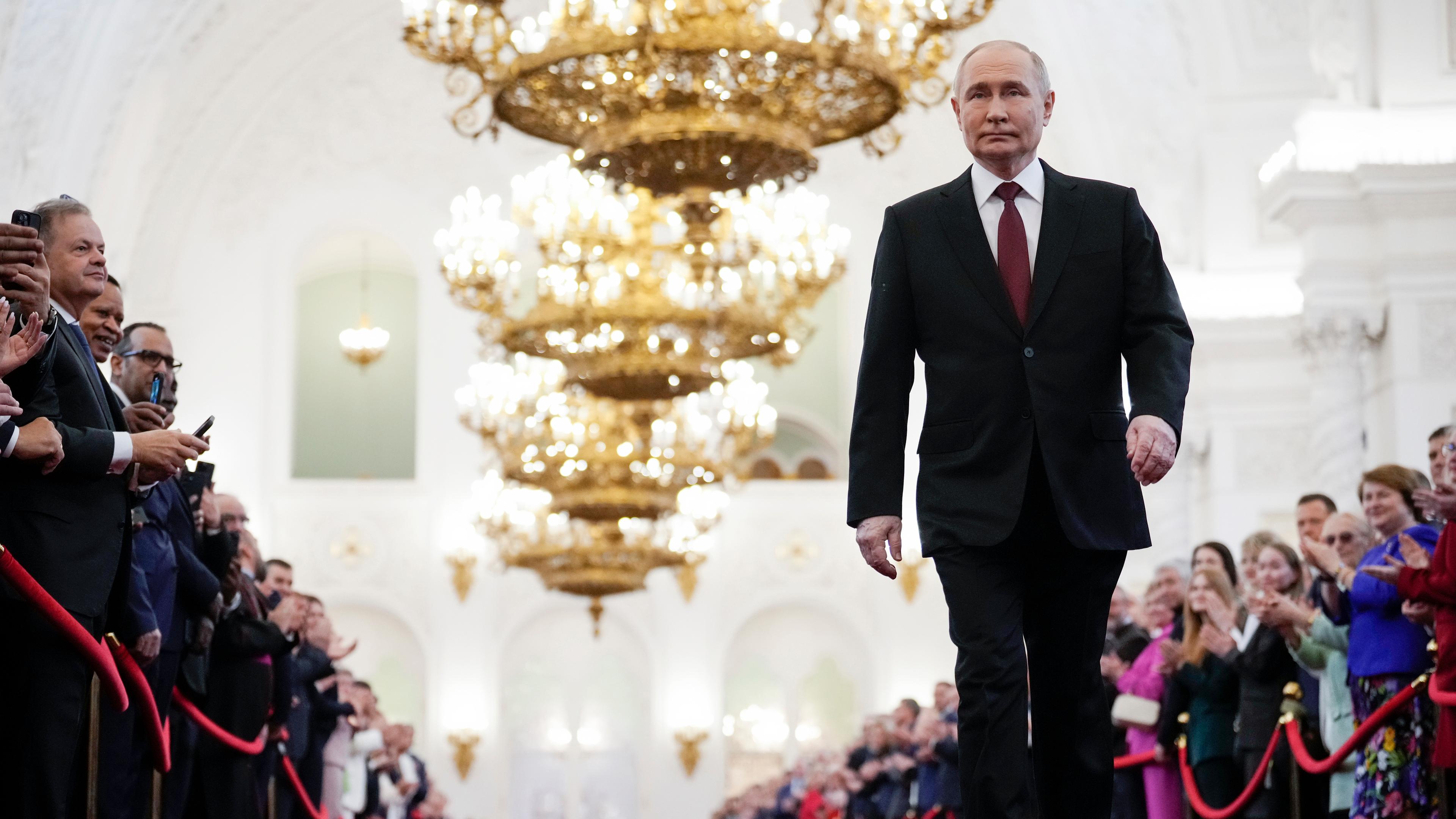 Putin bei der fünften Amtseinführung