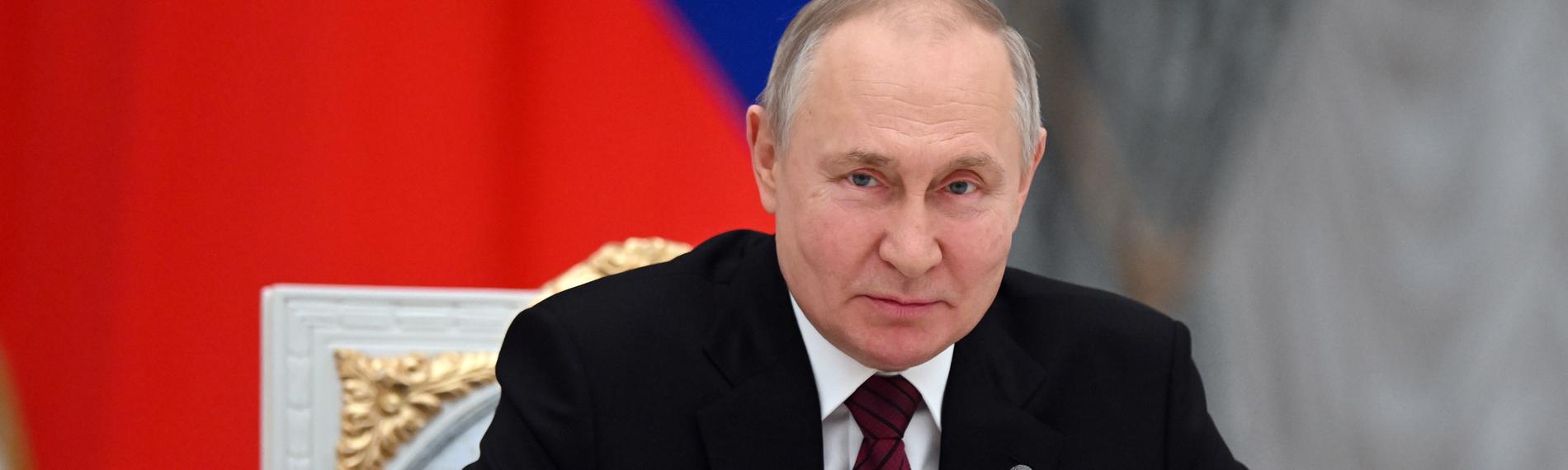Der russische Präsident Wladimir Putin während einer Veranstaltung im Kreml.