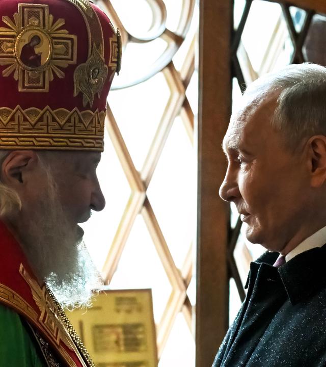 Wladimir Putin und der russisch-orthodoxe Patriarch Kyrill I.