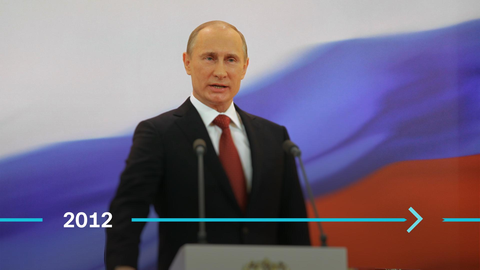 Russlands Präsident Wladimir Putin 2012