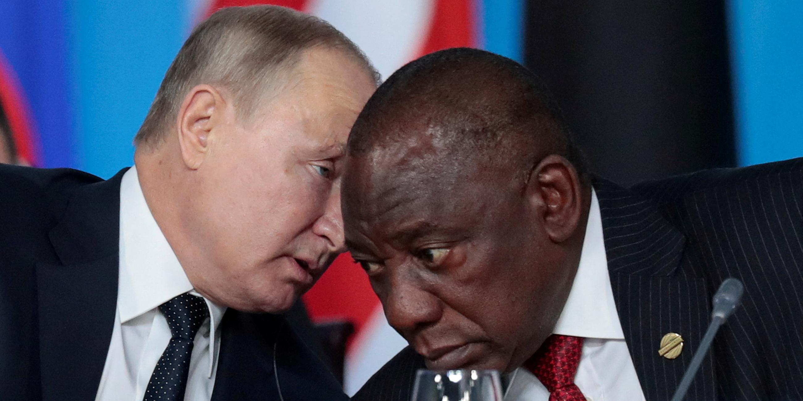 Vladimir Putin und Cyril Ramaphosa