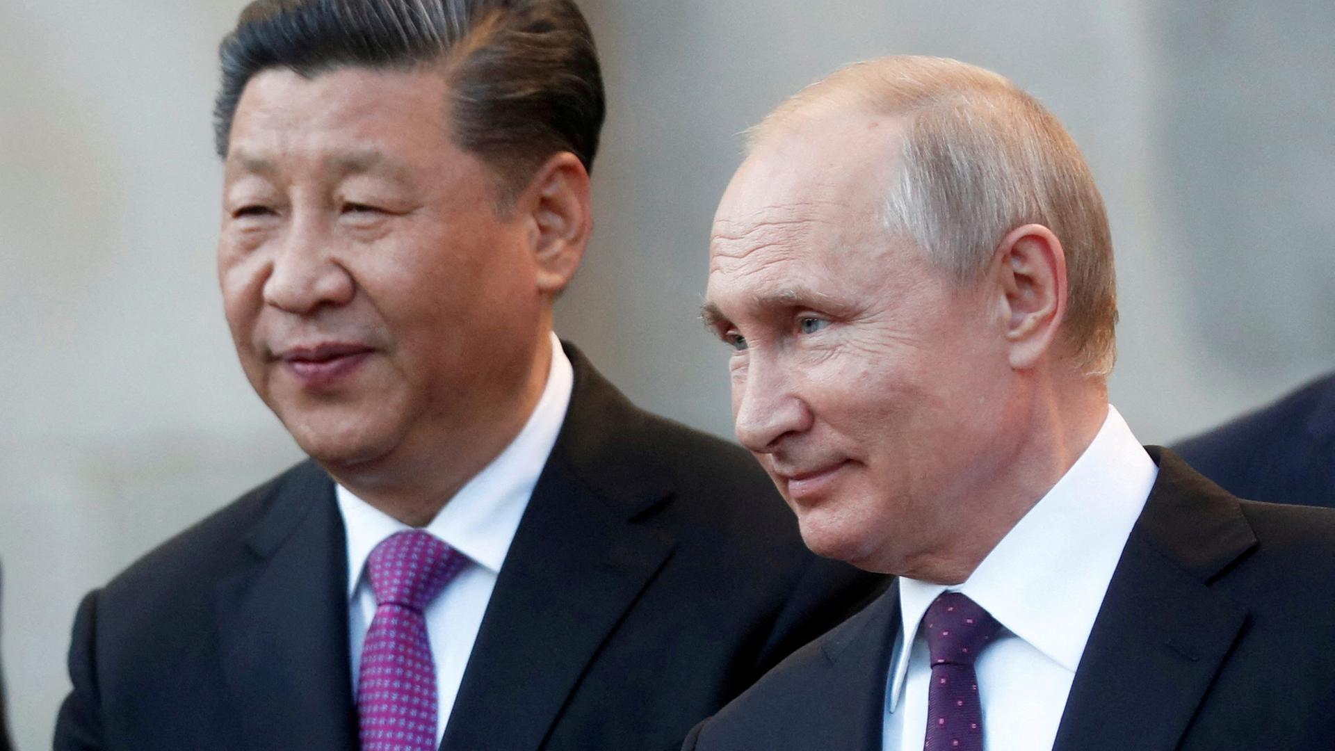 Der chinesische Präsident Xi Jinping und der russische Präsident Wladimir Putin