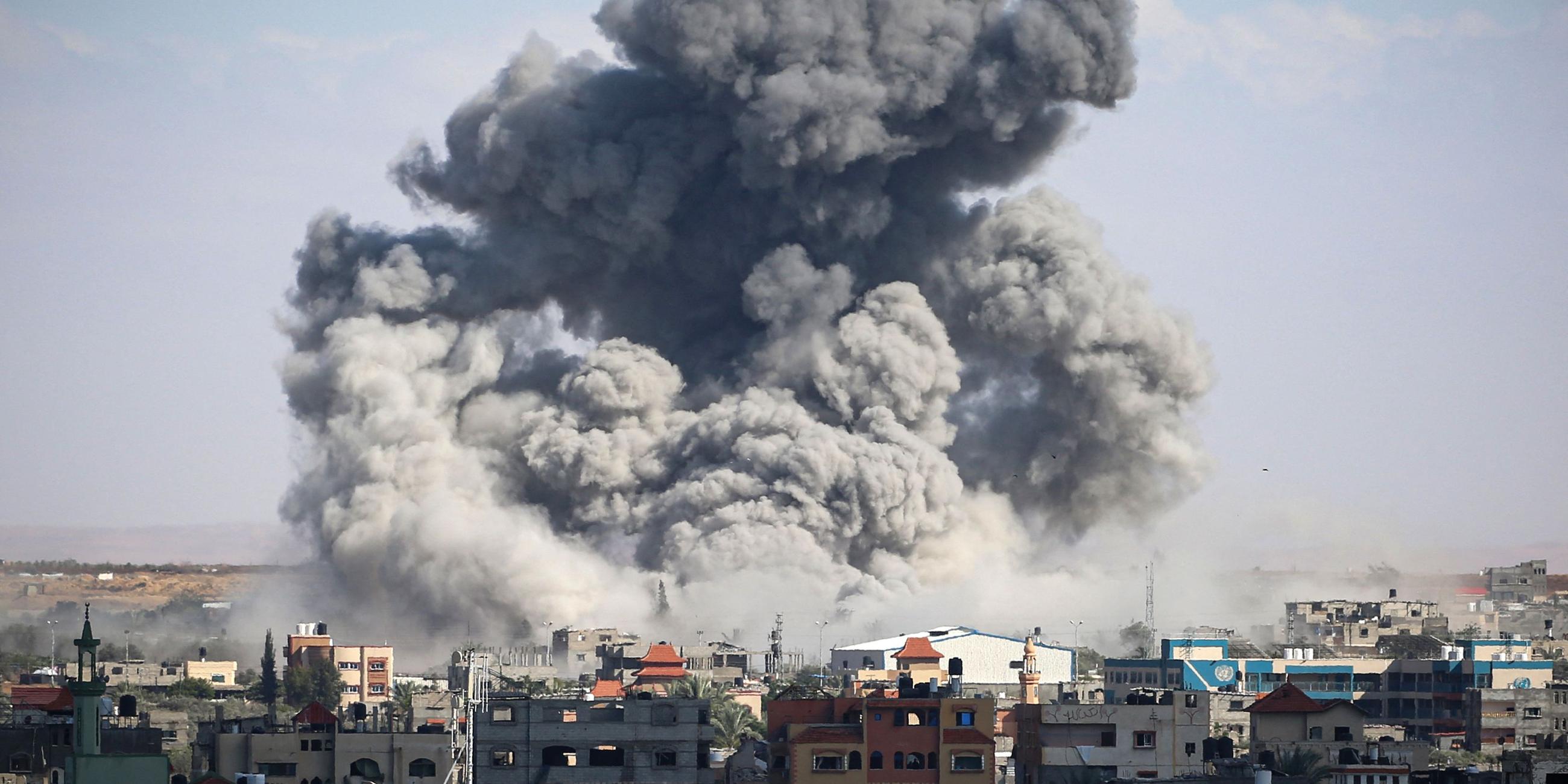 Rauchwolke über Rafah