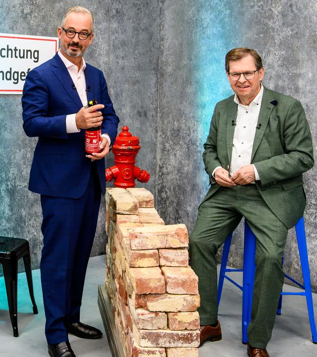 "Keine Talkshow - Eingesperrt mit Jan Fleischhauer": Ralf Stegner (l.) und Jan Fleischhauer (r.) 