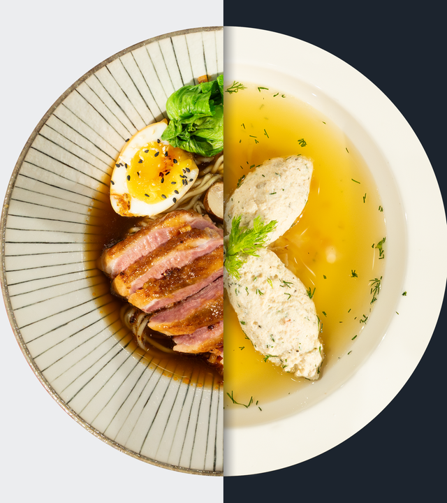 Ramen mit Entenbrust vs. Saiblings-Nockerl